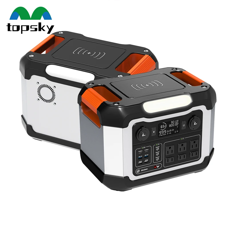 1080Wh Energy Generator LiFePO4 Portable Power Generator 1200W Emergency Power Station with Fast Charging