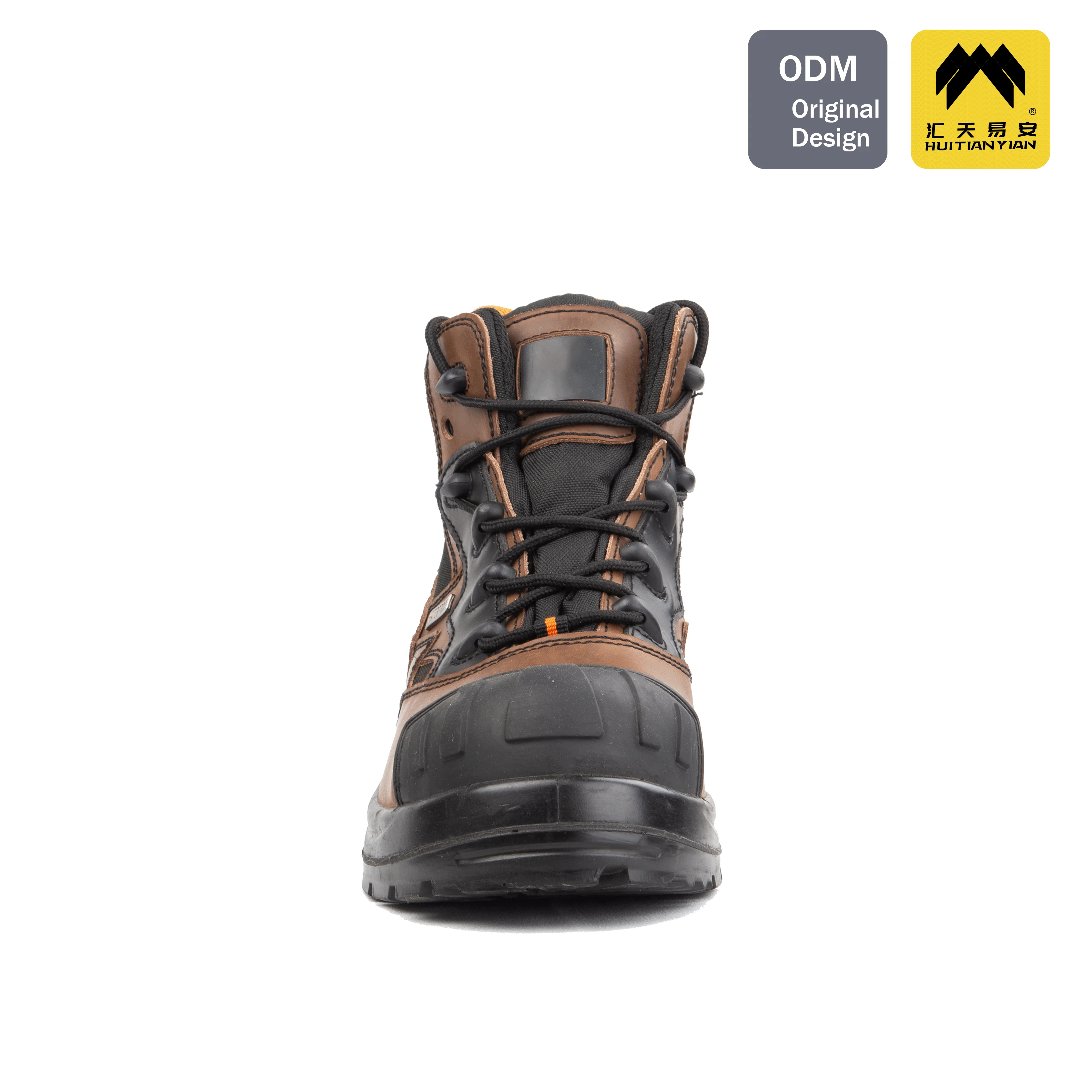 Top Quality Leather Safety Boots with Fibre Resin & Steel Toe Waterproof Antistatic Reinforced Midsole for Foot Protection