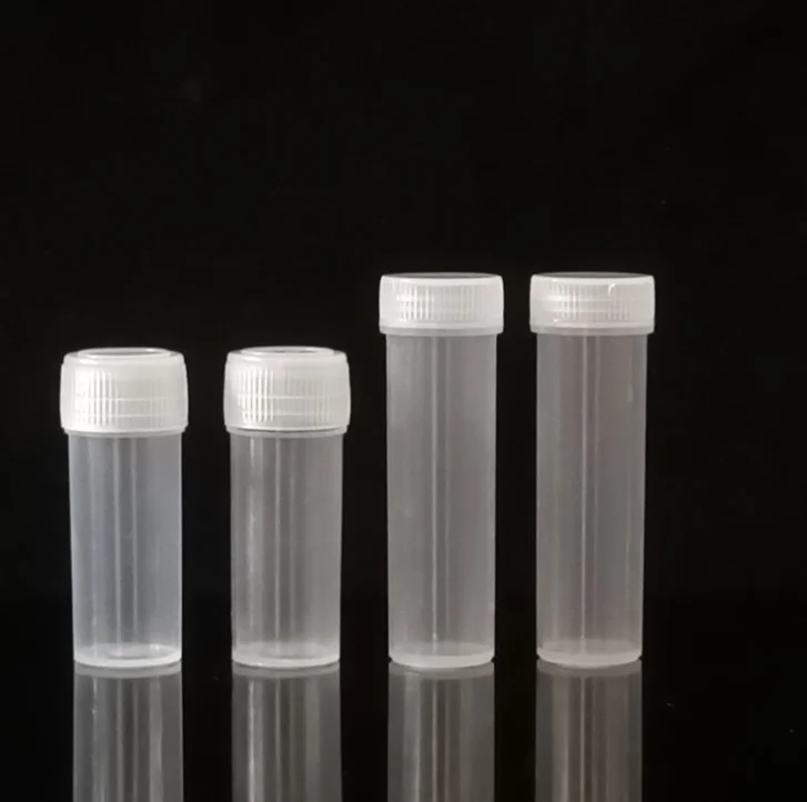 New hot sale 5g Volume Plastic Sample Bottle 7ML Small Vial Medicine Pill Powder Capsule Storage Container Translucent