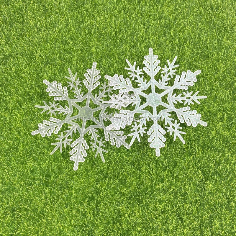 Color plastic snowflake products wholesale