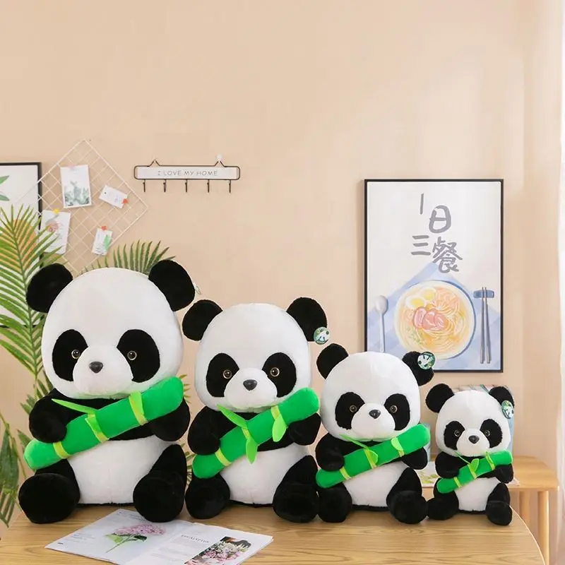 Hug Bamboo Fat Panda Soft Toy Child Gifts Bedtime Dolls Cute Plush Zoo Animals Panda Stuffed Animal Toys