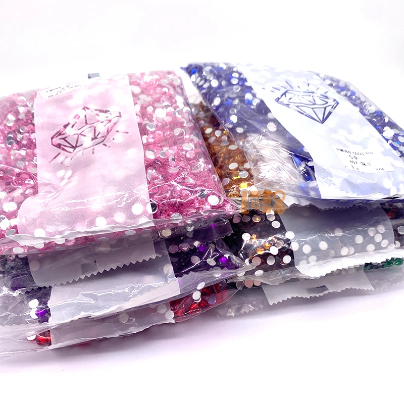 5mm Round Loose Rhinestone Bead Flatback Acrylic Rhinestone