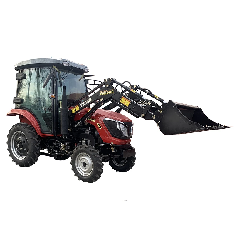 Farm tractor Price 40hp 4wd wheel tractors with front end loader  made in China