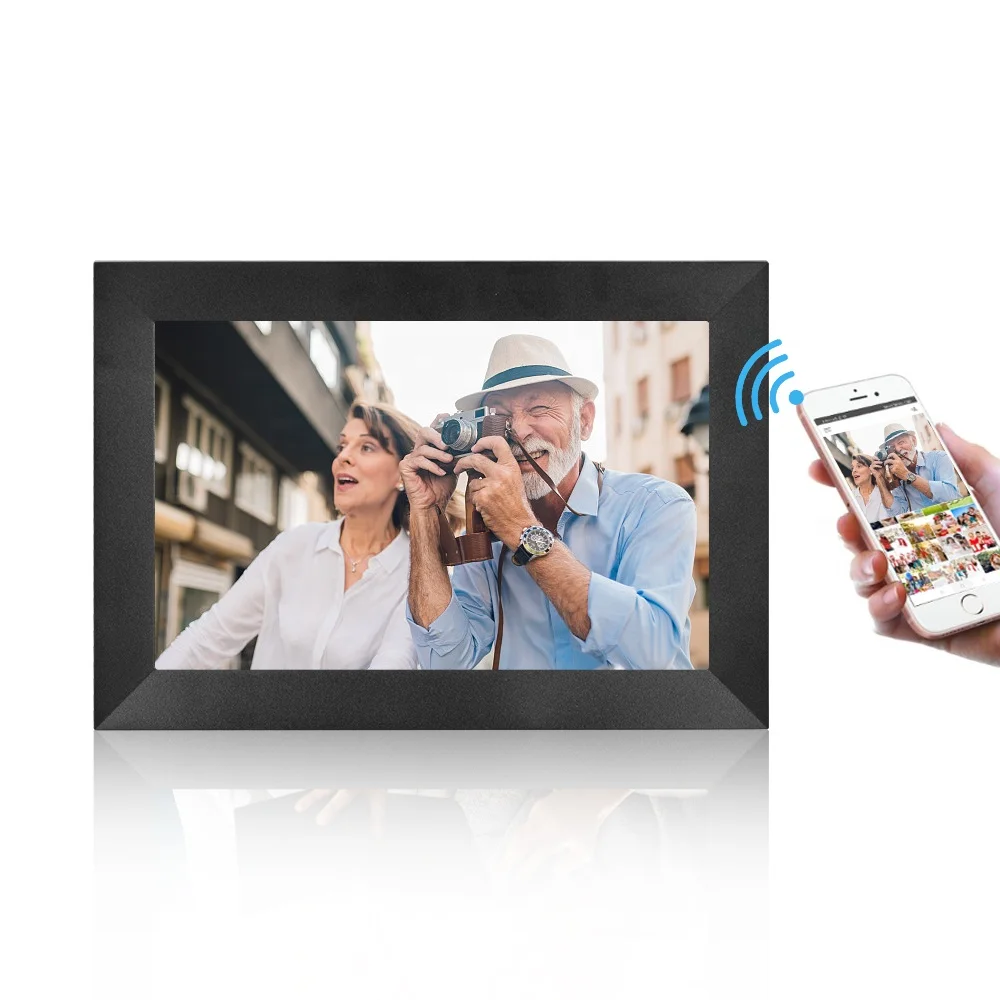 10 дюймов, Wi-Fi, 16 ГБ облако фоторамка IPS HD сенсорный экран с фото или видео с помощью приложения автоматический поворот цифровая рамка для фотографий