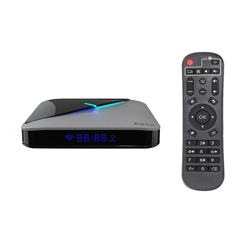 S905x3 android tv box HD 4K wifi 6 bt5.0  free movie playback rgb light tv box