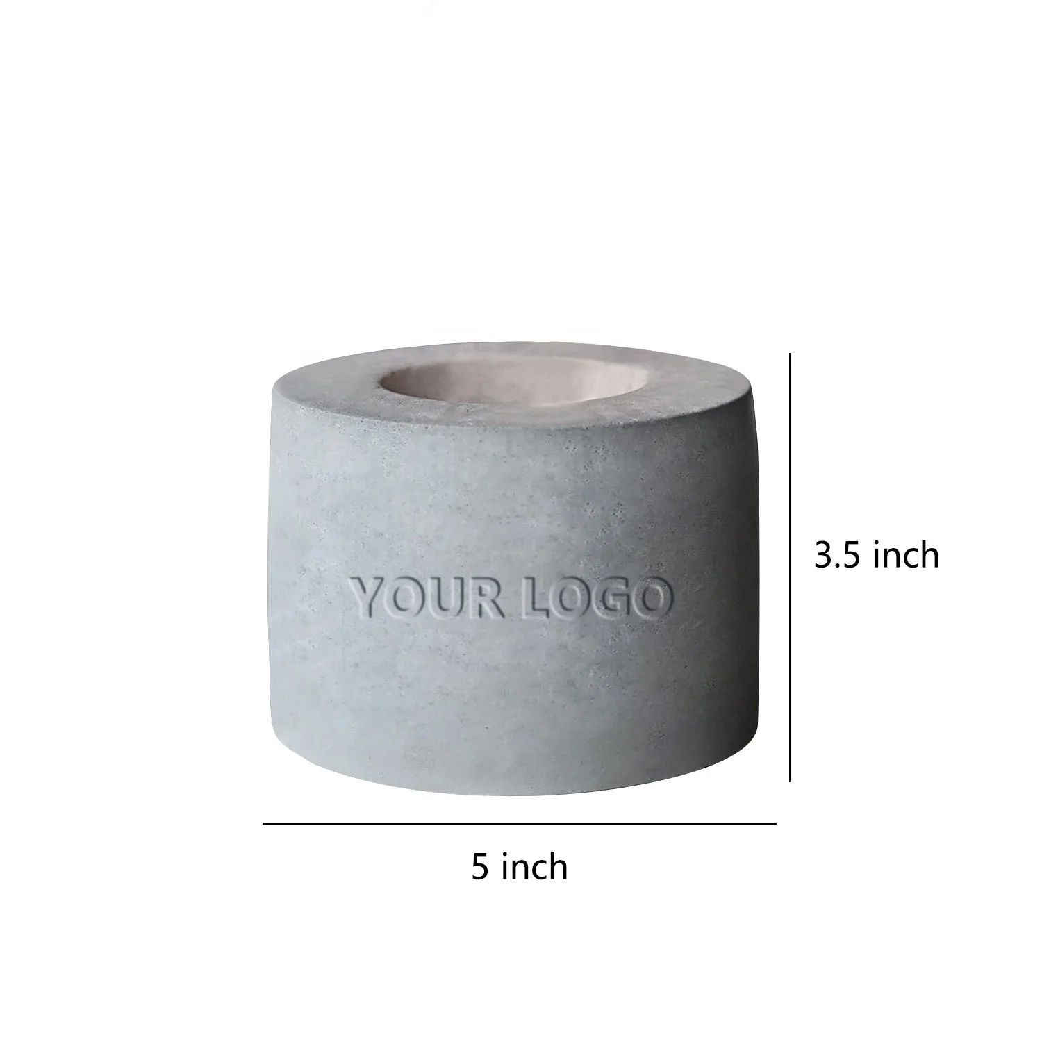 Custom Portable Small Fire Pit Bowl concrete table top fire pit