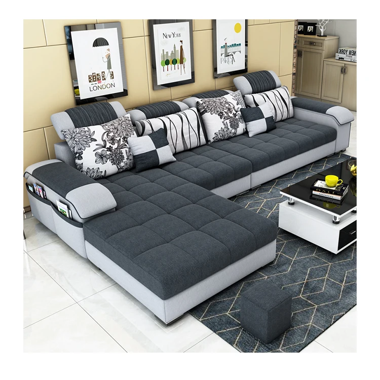 Special wholesale Fabric sofa living room small apartment simple modern Nordic rental house economy apartment home sofa