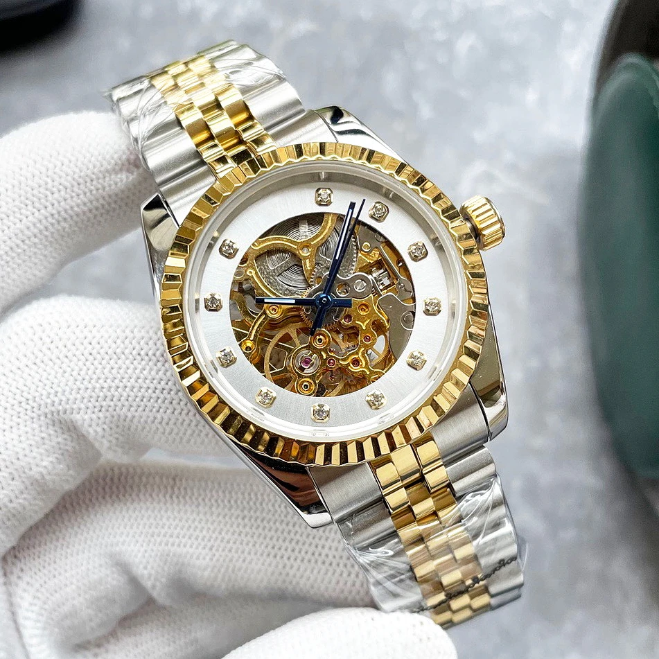 Fully Branded Clean Factory Top Quality Watches For Couple Ice Out Set Moissanite Diamond Mossanite