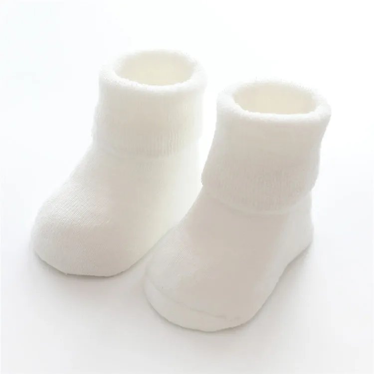 Wholesale Winter Warm Fleece 1-3 Years Soft Kids Floor Socks Cotton Anti Slip Boy Girl Newborn Baby Socks