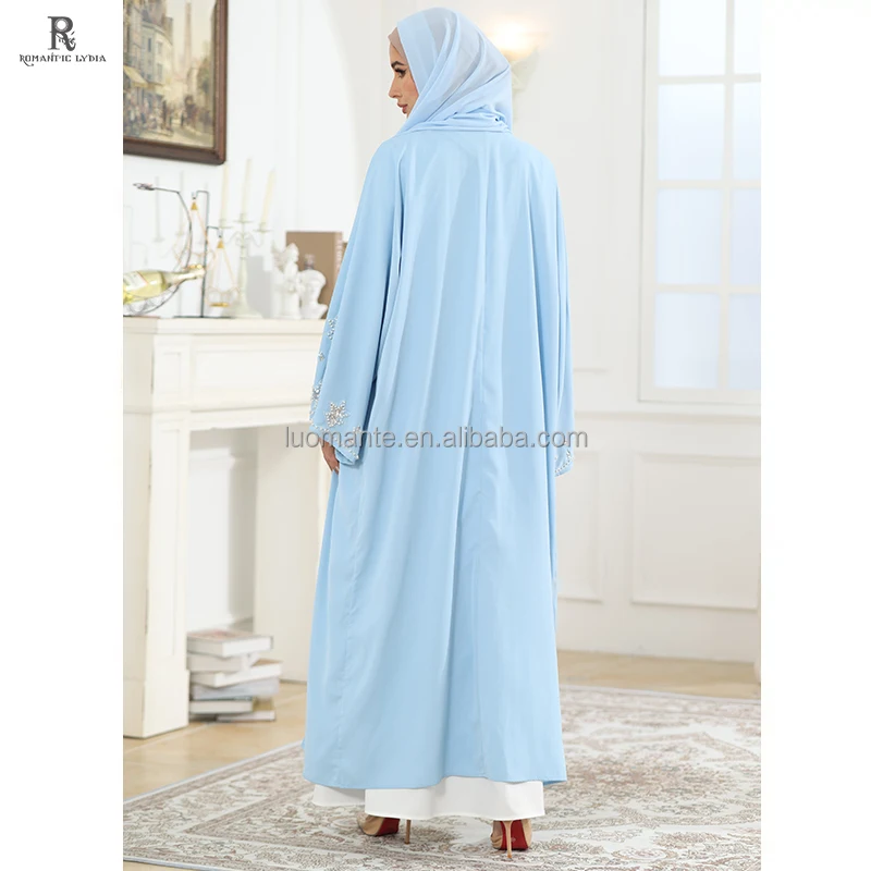 Abaya Manufacturer Custom saudi arabia abaya designs Islamic Muslim turkish style abaya with Pearl