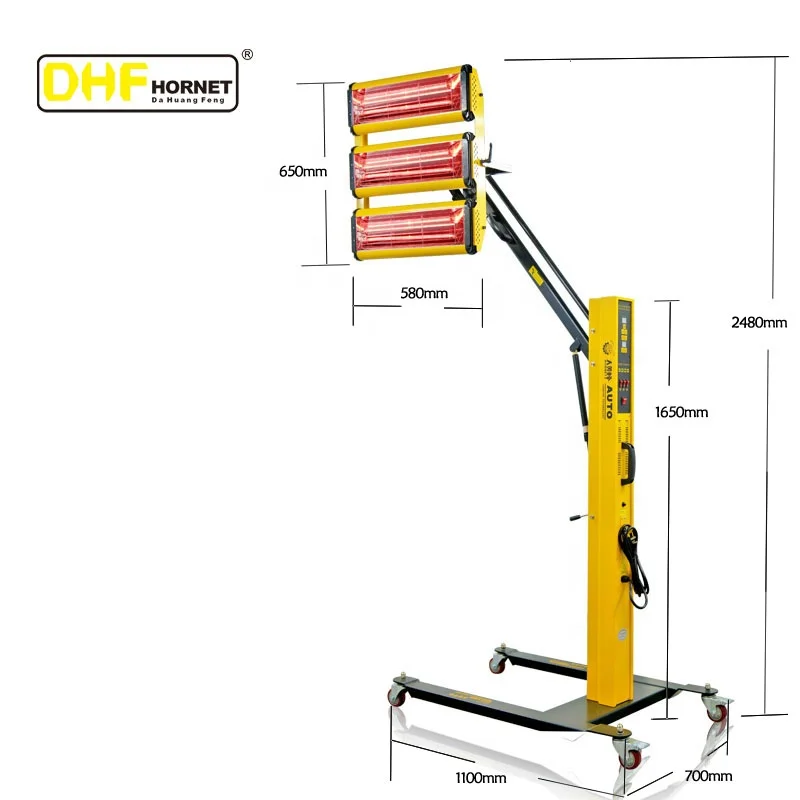 3300 Вт инфракрасная лампа для отверждения краски для ремонта кузова автомобиля/сушильный светильник с ИК-покрытием