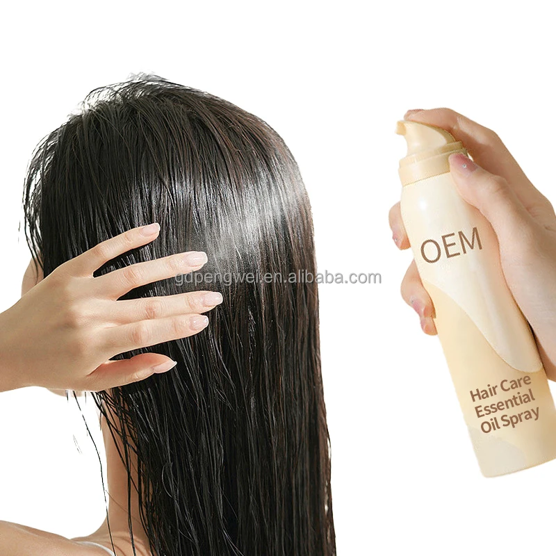 Customized Good Hair Oil Shine Spray Moisturizing Hair Care Perfume Scented Hair Oil Spray