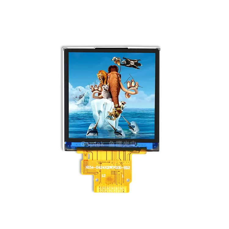 1.54 Inch IPS Panel 240xRGBx240 resolution serial interface Driver IC:ST7789T3 TFT module customized FPC and TP for touch screen
