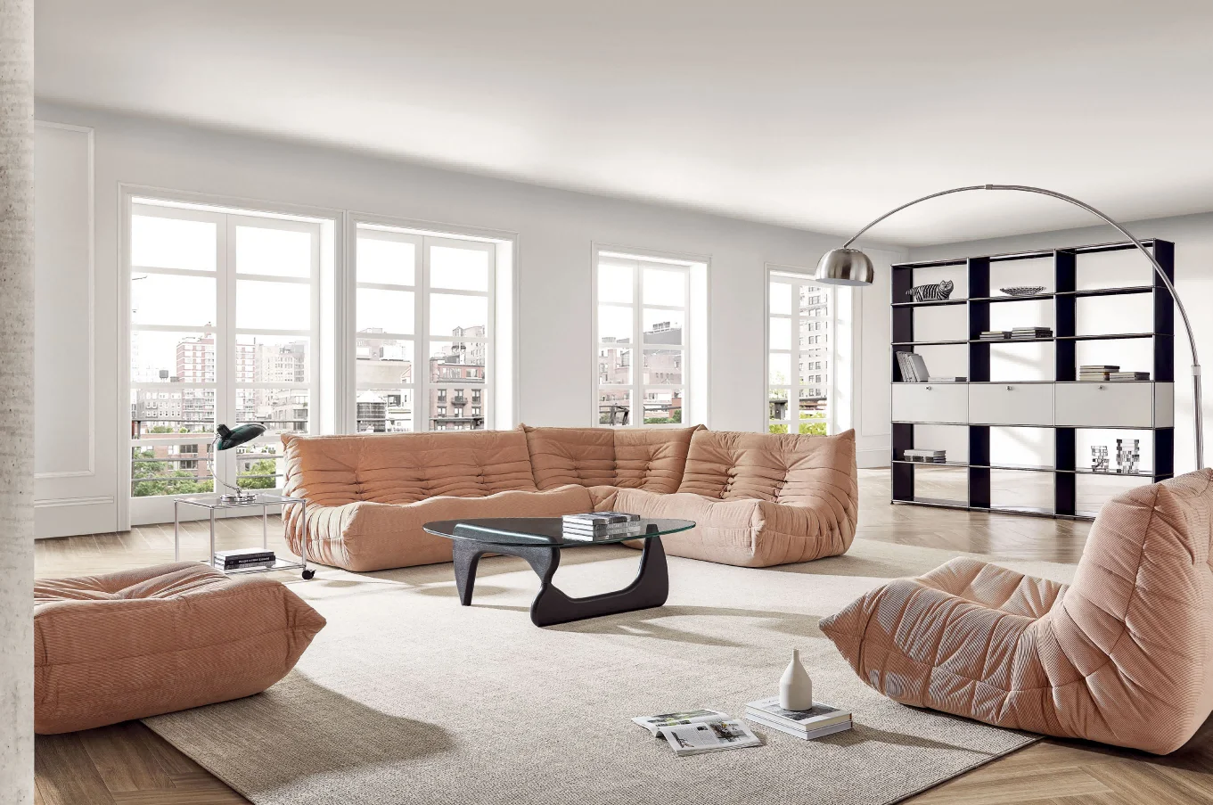 Banquet Home Furniture Sofa Set Fabric High Quality Indoor Unique Style High End Sofa Velvet Microfiber Modern Contemporary