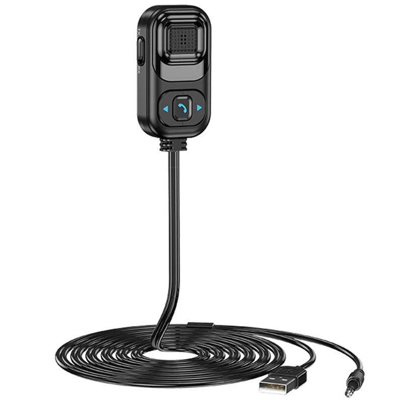 2 в 1 аудио Aux адаптер бас стерео музыка разъем 3,5 мм большой микрофон беспроводной приемник передатчик Автомобильный приемник Громкая связь автомобильный комплект