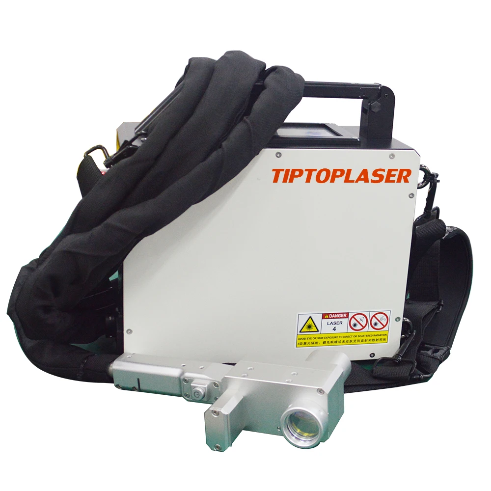 TIPTOPLASER CE portable 50W 100W  metal Laser cleaning machine fiber laser removal rust clean rust remover gun machines price