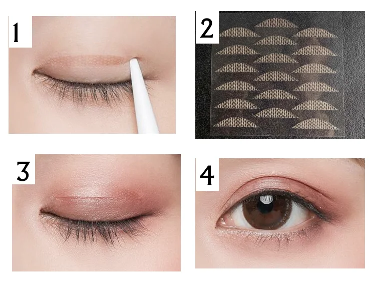 Новый кружевной дизайн, инструменты для макияжа, невидимая наклейка для век, лента для подтяжки глаз