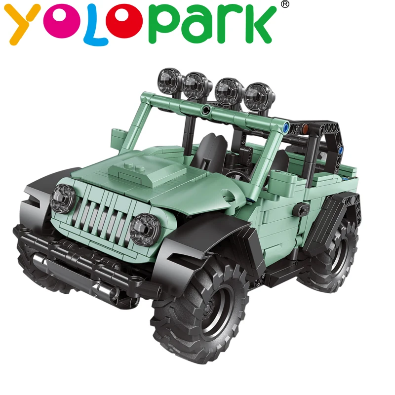 Baby Children Educational Toys Off-road remote control car (model A - Green) Building Block Sets