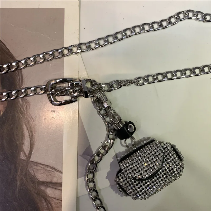 Women Costume Accessories Belt Bag Fashion with Detachable Mini Waist China Bag for Dress Jeans Waist Chain