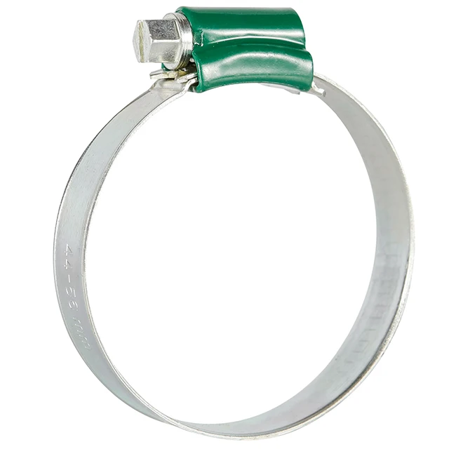 High quality W4 british type 304 stainless steel hose clamp with color housing