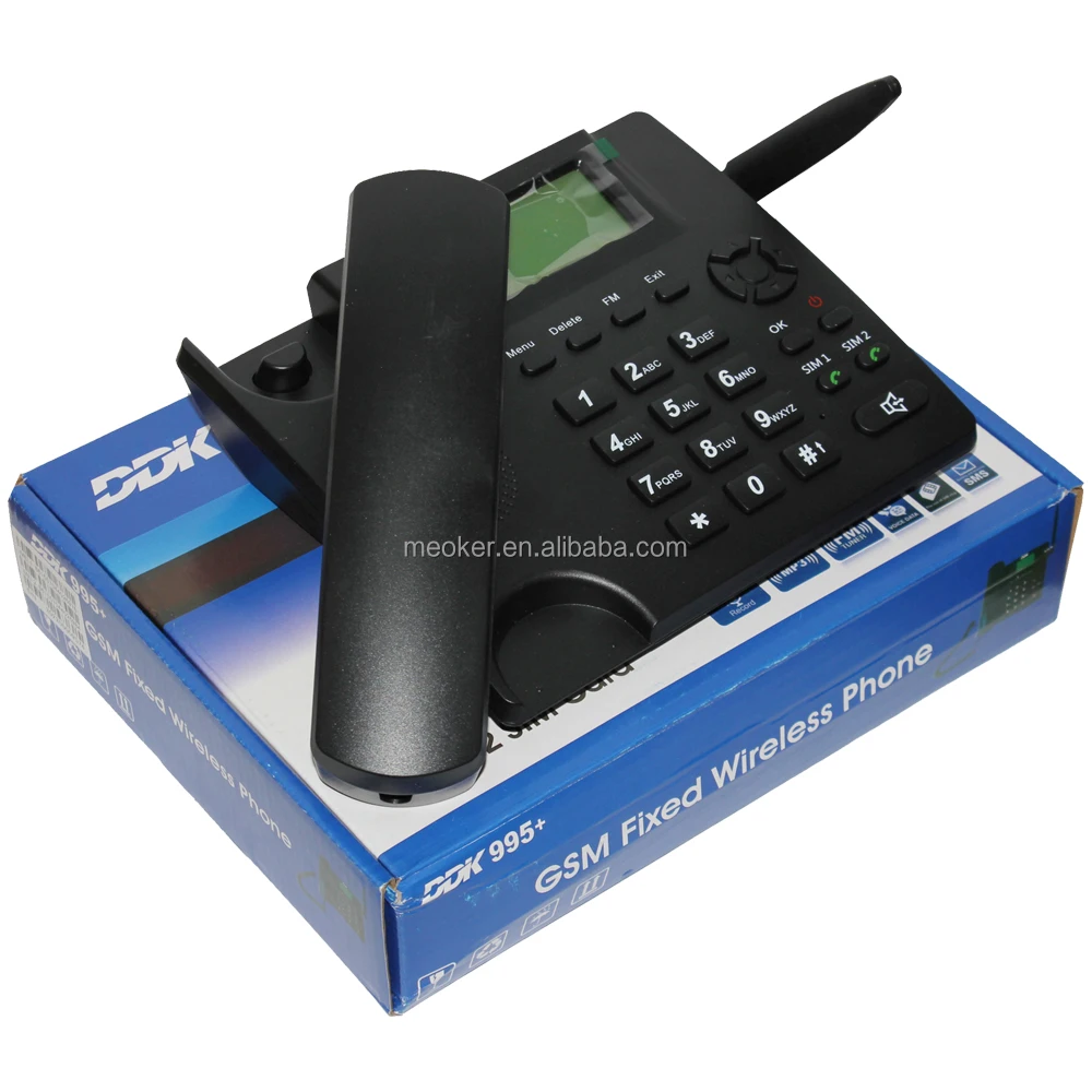 MEOKER DDK 995 + с несколькими Sim-картами GSM фиксированный беспроводной телефон Поддержка 850/900/1800