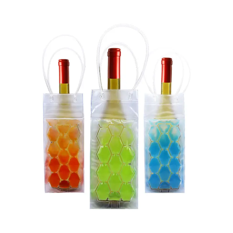 4 sides gel PVC portable outdoor beer wine bottle cooler