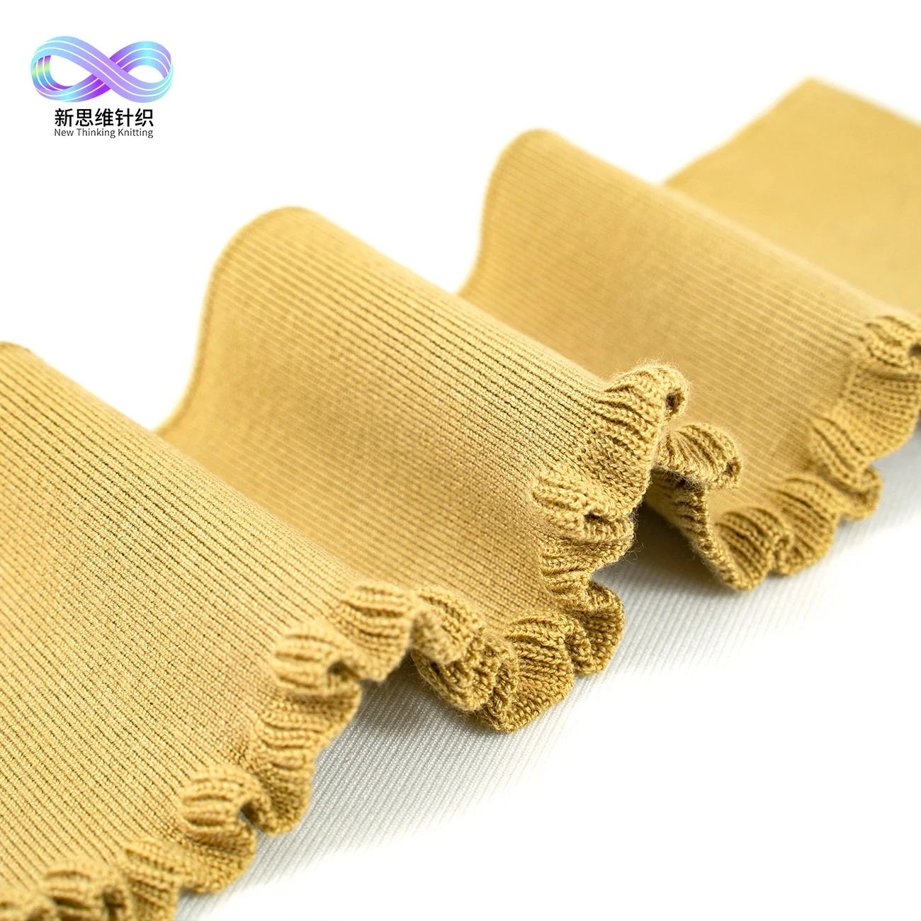 High-end comfortable flat 1x1 rib knitting fabric for clothing