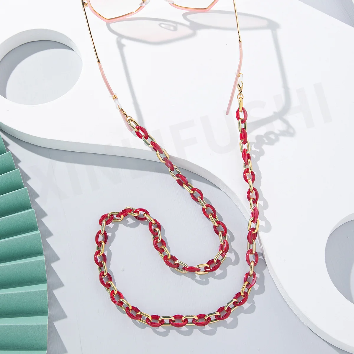 Tiny Acrylic Glasses Chain Women Mask Strap Necklace Face Mask Holder Fashion Eyewear Accessories Sunny Cord Landyard