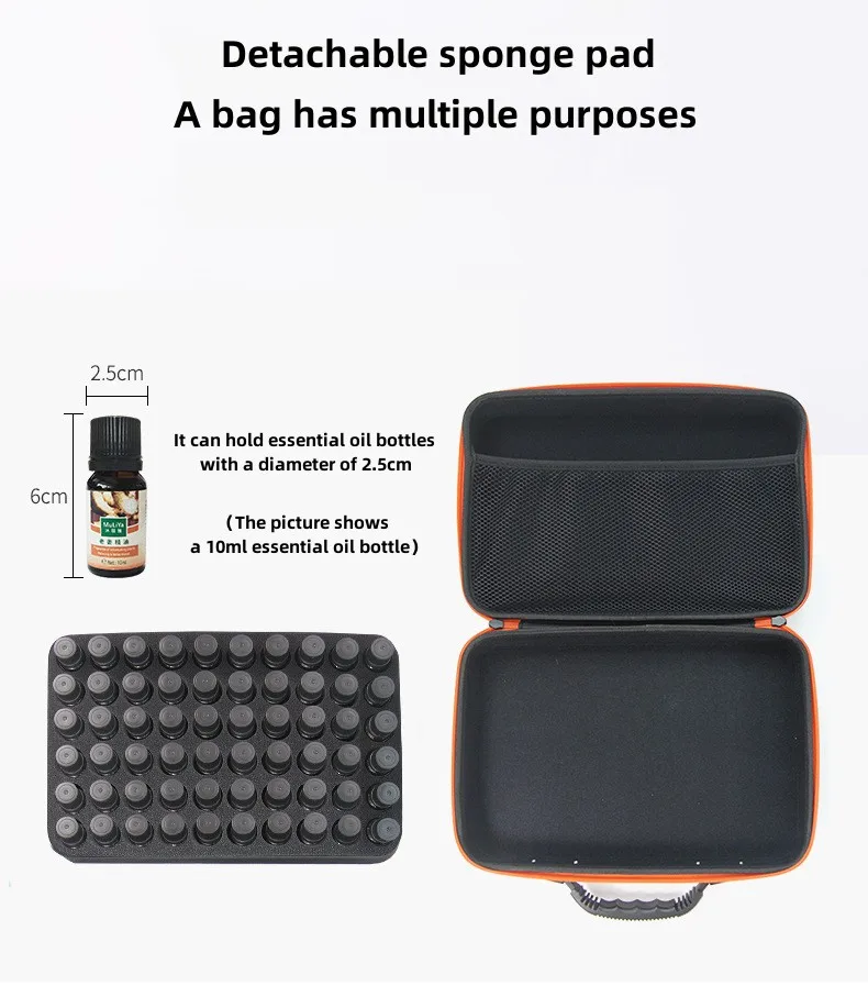 Custom 30 Bottle Capacity Eva Essential Oil Carrying Case With Foam Insert Essential Oil Storage Bag Essential Oil Organizer