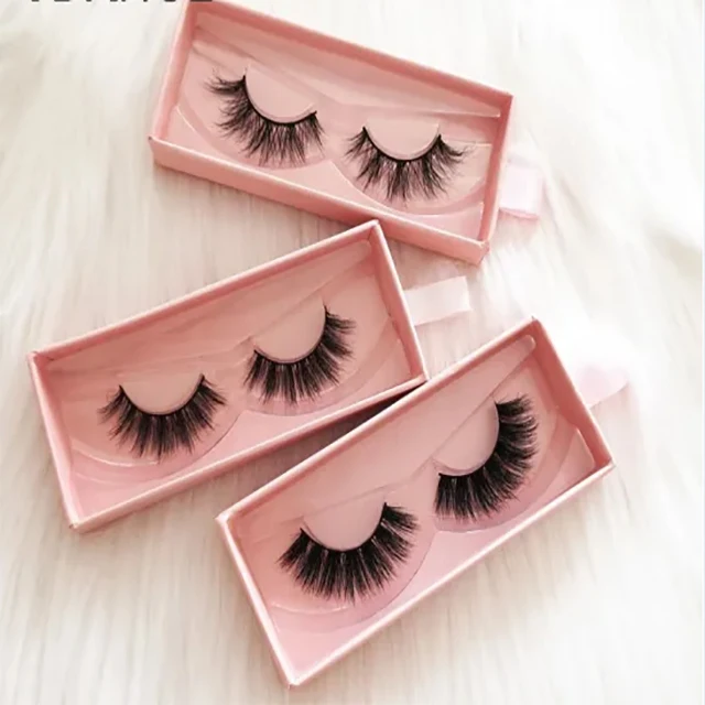 
Hot sale 4d mink black eyelash packaging fuax mink eyelashes 