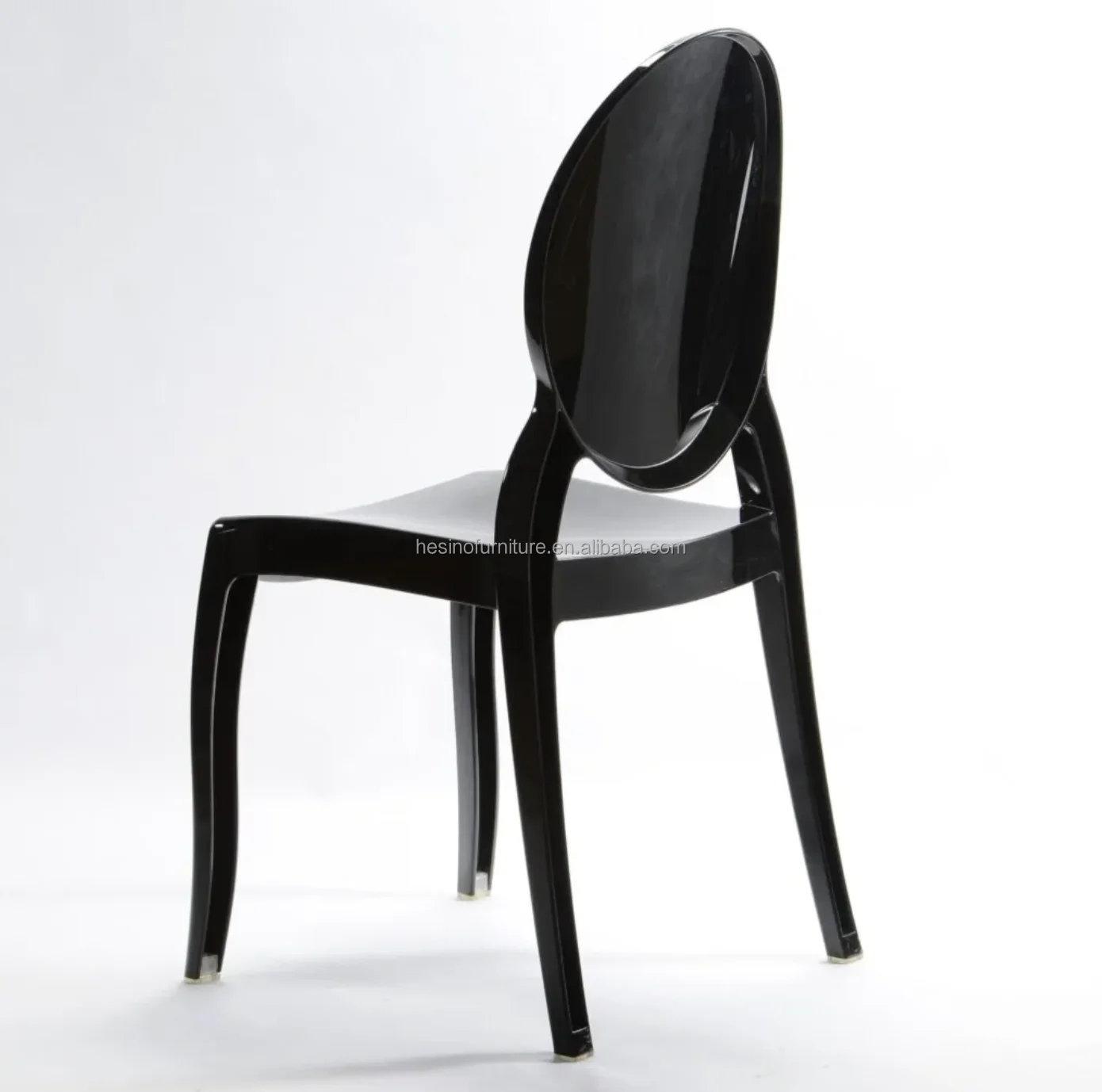 Factory Hotel Modern Oval Back Polycarbonate Clear Transparent Fancy Rental Party Event Plastic Resin Acrylic Chair for Wedding