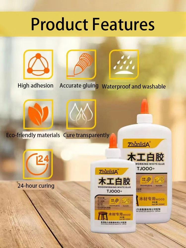 Wood White Glue 60ML 120ml Sticky Powerful Sticky Door Frame Floor Wooden Chair Table Plank Wood Redwood Adhesive