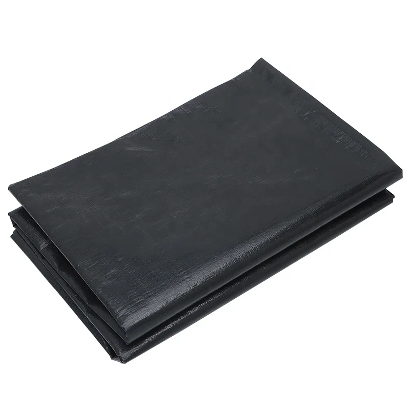 
high quality black color waterproof tarpaulin sheet 140gsm 
