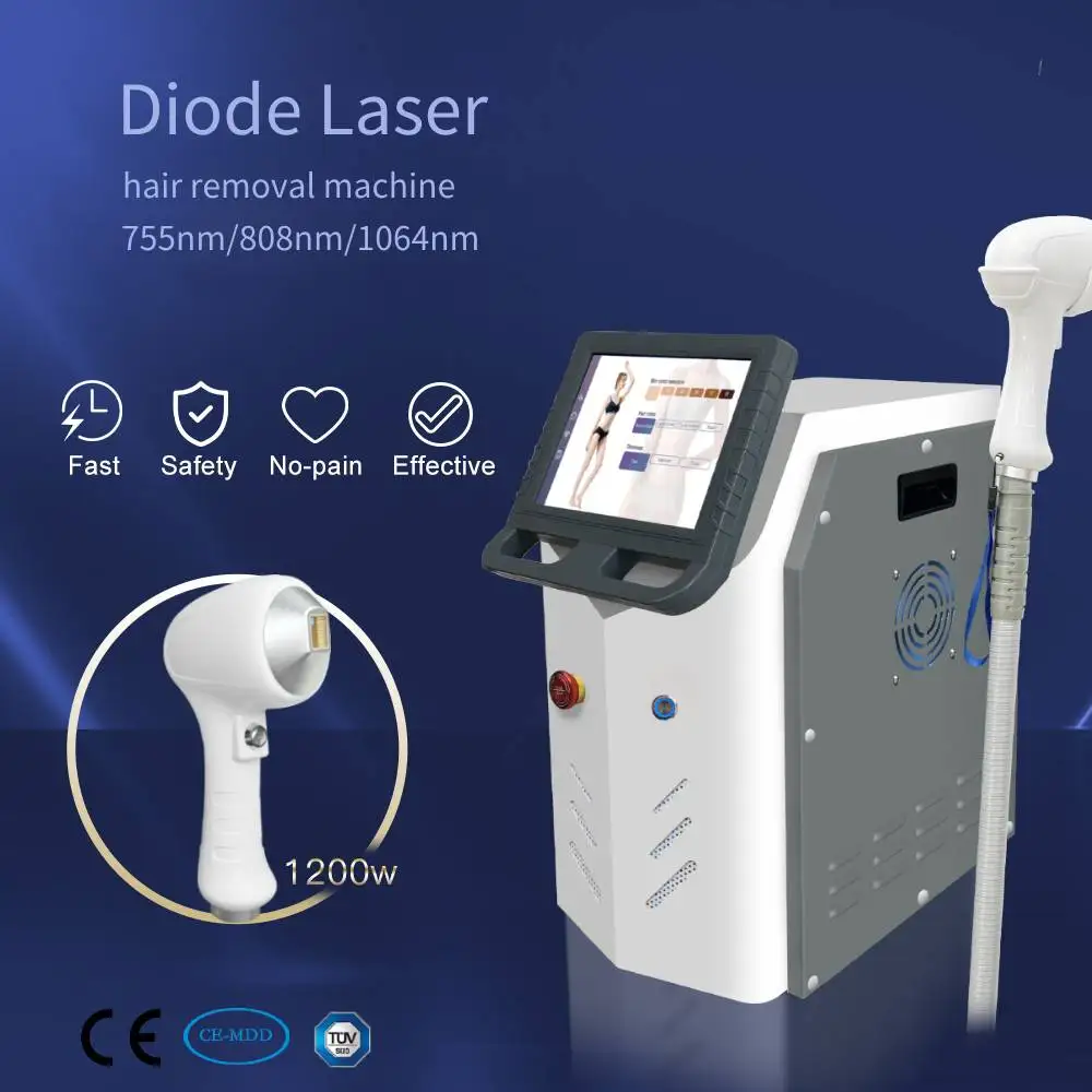 2024 newest high power diode laser 808 nm ice plat smart diode laser hair removal bars beauty machine