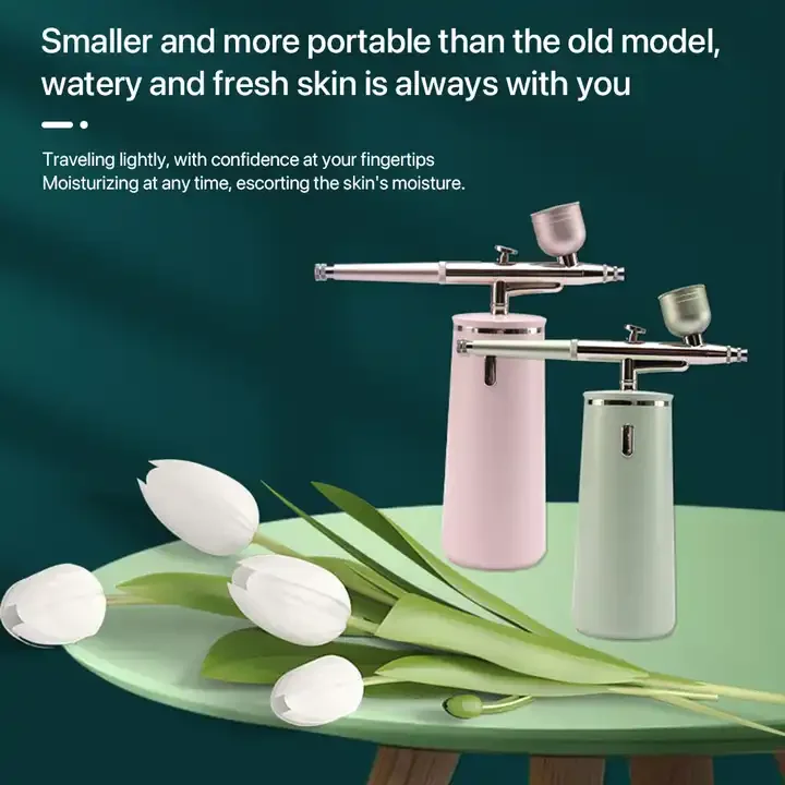 Portable Face Hydration Machine Oxygen Infusion Nano Mist Spray Gun for Skin Care Facial Body Moisturizing