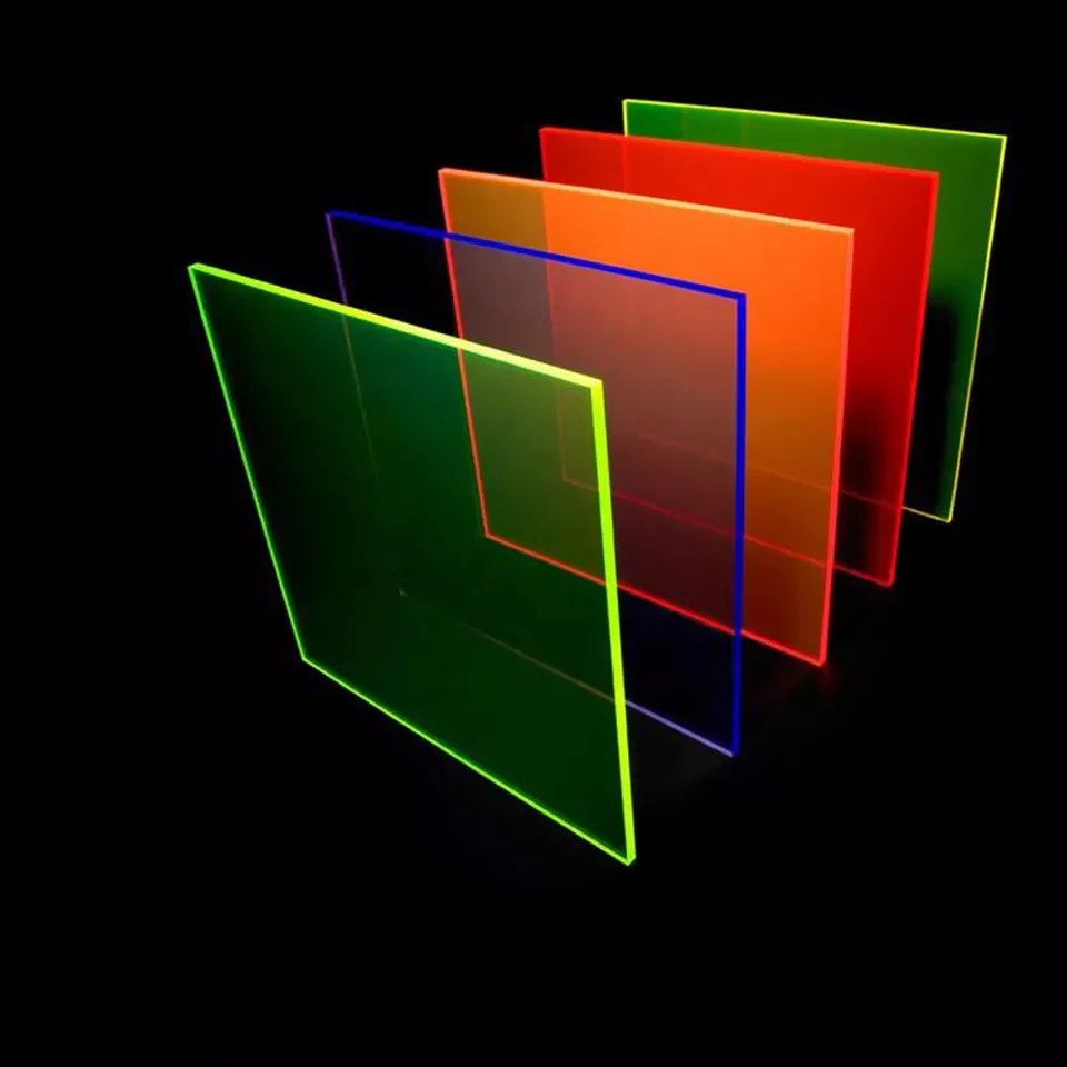 KINHO 2mm 3mm 4mm 5mm 6mm 8mm 10mm Cast Color Acrylic Sheet 4x8 Mica PMMA Glitter Laser Acrylic Glass Laminate Sheet For Signs