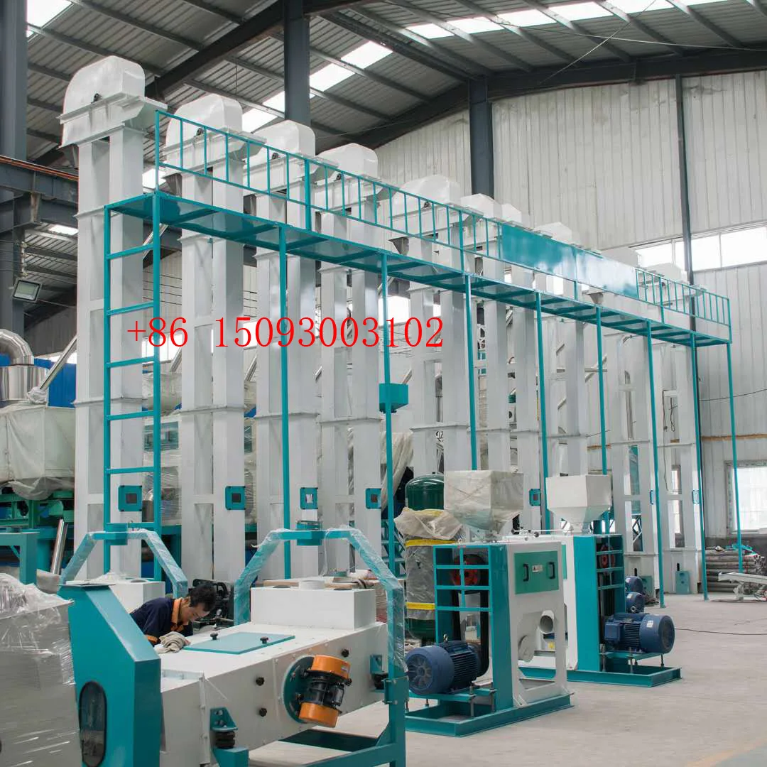 1000kg/h rice mill machine with rice destoner machine