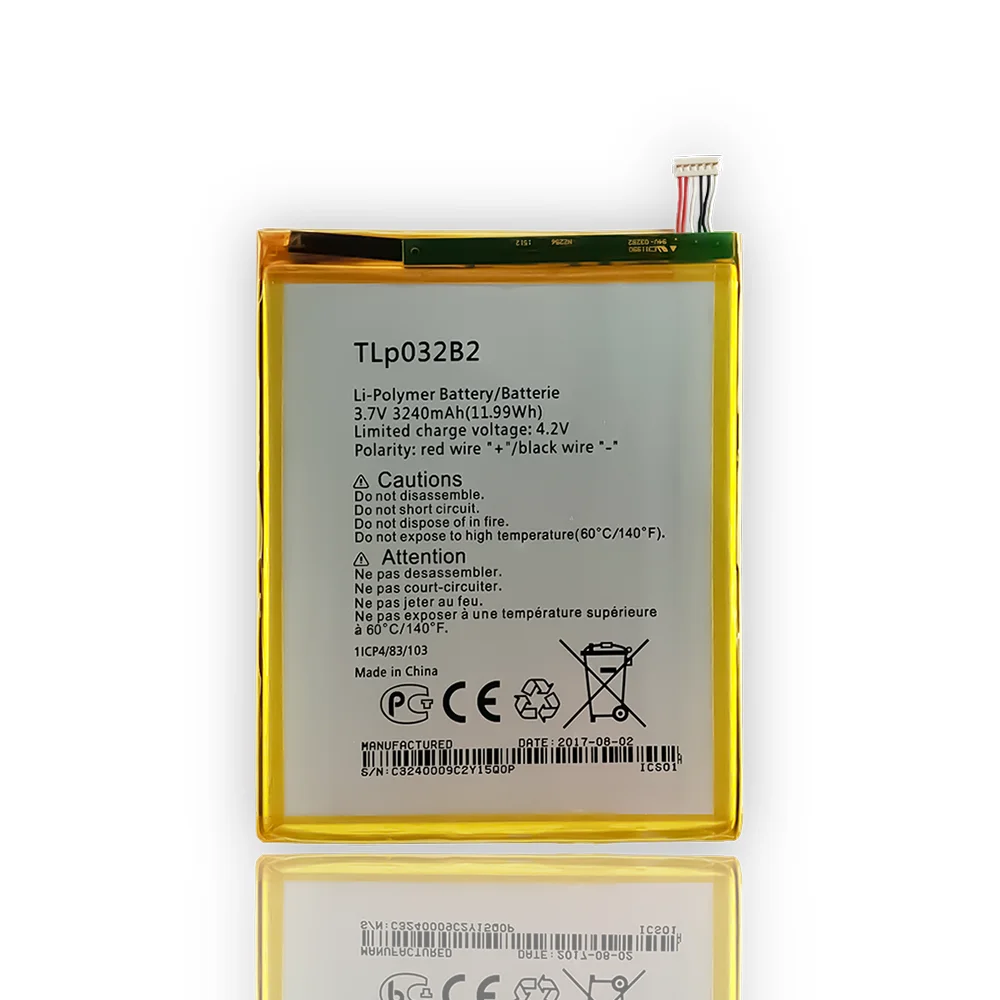 Перезаряжаемый литий-полимерный аккумулятор 3240 мАч TLP030B2 для alcatel Pop 7 Pop 7S Pop 7 LTE Pixi 8
