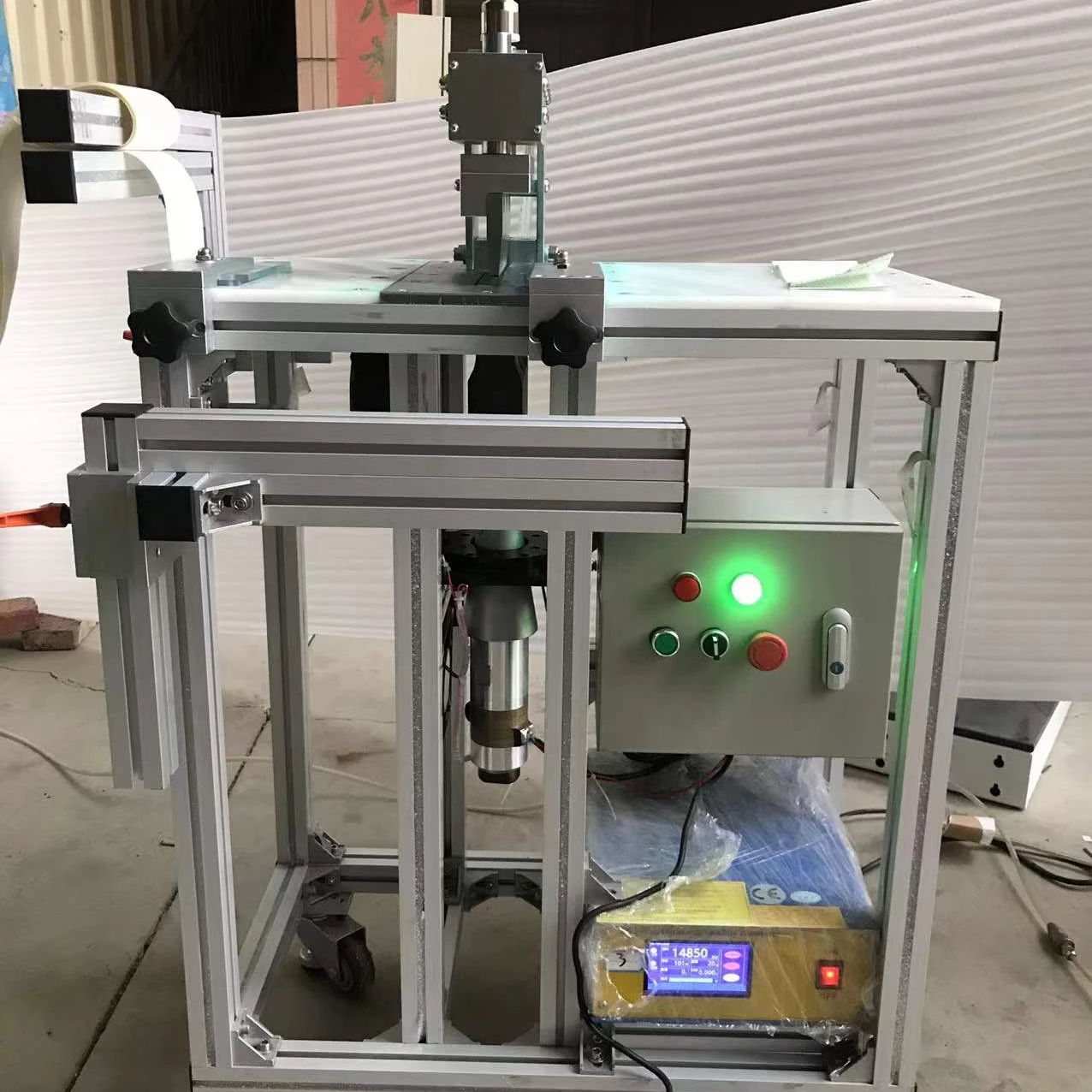 Good work  2021 New Design Vertical Blinds Automatic Cutting   punching and  Crease Machine