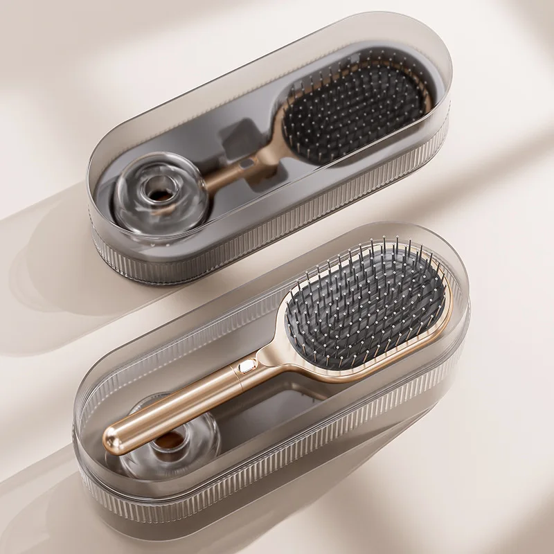 3D Air Cushion Massager Brush One-click Clean up Hair Loss Hairdressing Airbag Quick Self Cleaning Ladies Salon Hair Brush Set