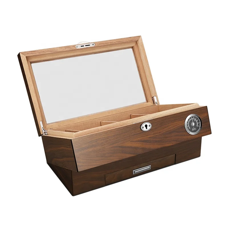 wholesale modern solid cigar box cedar wooden cigar humidor
