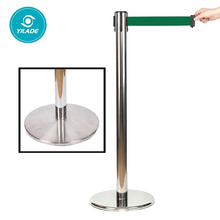 Заводская оптовая продажа, выдвижной столбик из нержавеющей стали, барьер для выставочного контроля