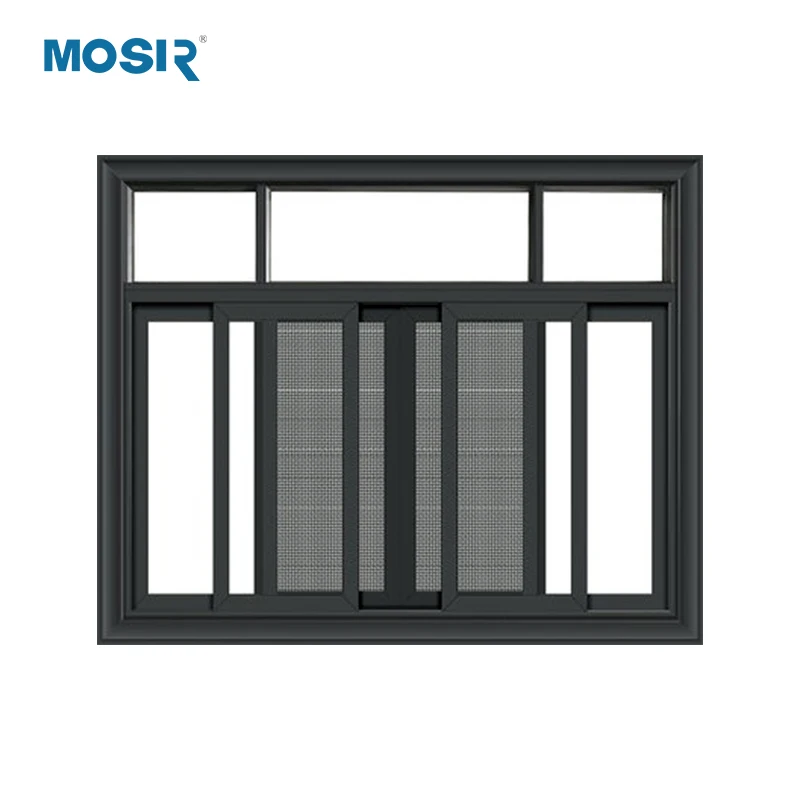 Factory Direct Price Aluminium Living Room Sliding Window with Hollow Profile and Tempered Glass window for house