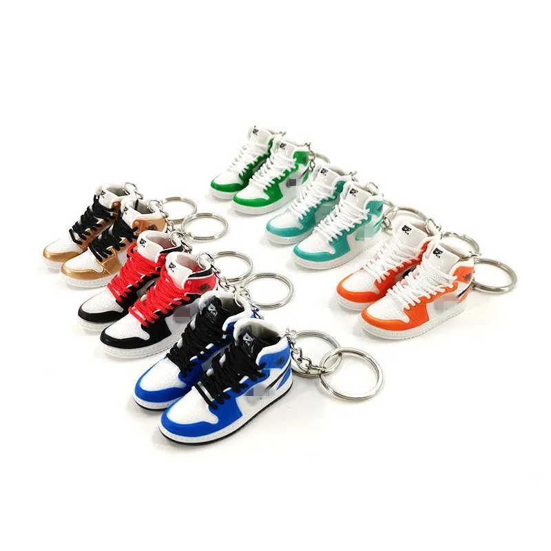 3D  mini shoes keychain hard plastic shoes keychain  sneaker keychain