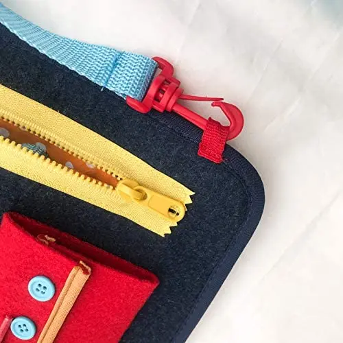 
Portable Felt Learning Early Basic Life Dress Skills Activity Board-Educational and Sensory Toys 