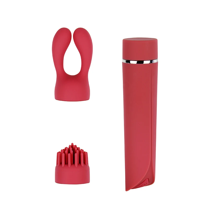 Factory Clitoris Stimulation 3 beads Lipstick Wand Massager rechargeable mini vibrator Nipple Vibrators