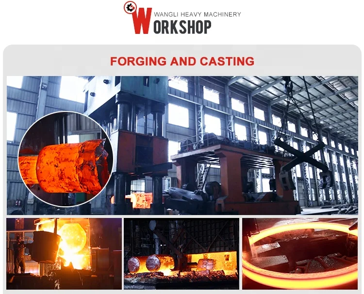 Rotary kiln AISI 4140 Large Steel Forging Support Roller Shaft