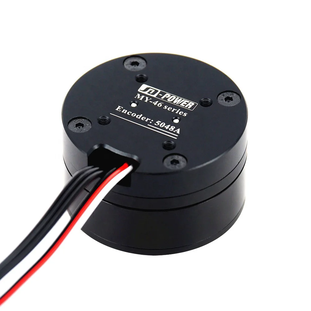 High quality JD-power MYH-4621F outrunner flat hollow shaft 12v electric servo gimbal stabilizer bldc motor with encoder
