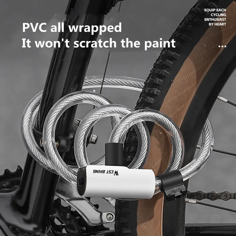 Mountain bike anti-theft lock wire lock electric vehicle cable lock bicycle equipment