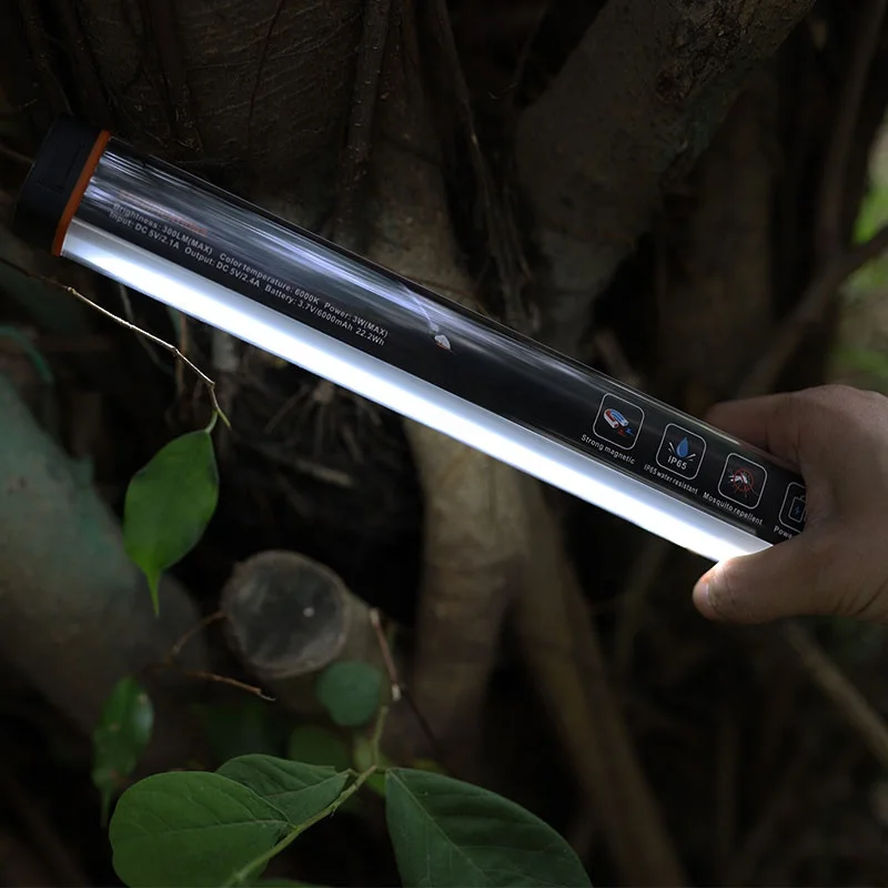 IP65 Water-resistant Strong Magnetic Rechargeable LED Torch Mosquito Camping Lamp Outdoor Emergency Lantern Flashlight